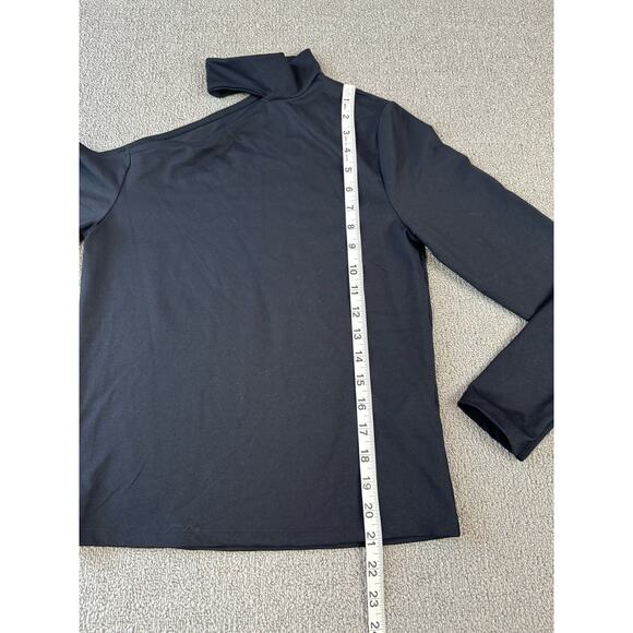 Abercrombie & Fitch Long Sleeve Shirt Cut out Soft as AF Black Size Medium - Picture 5 of 6